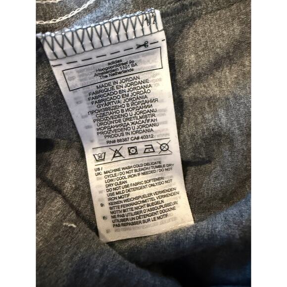 Adidas Sporty Three Stripe Workout Tank Top Gray 2XL - Picture 5 of 5